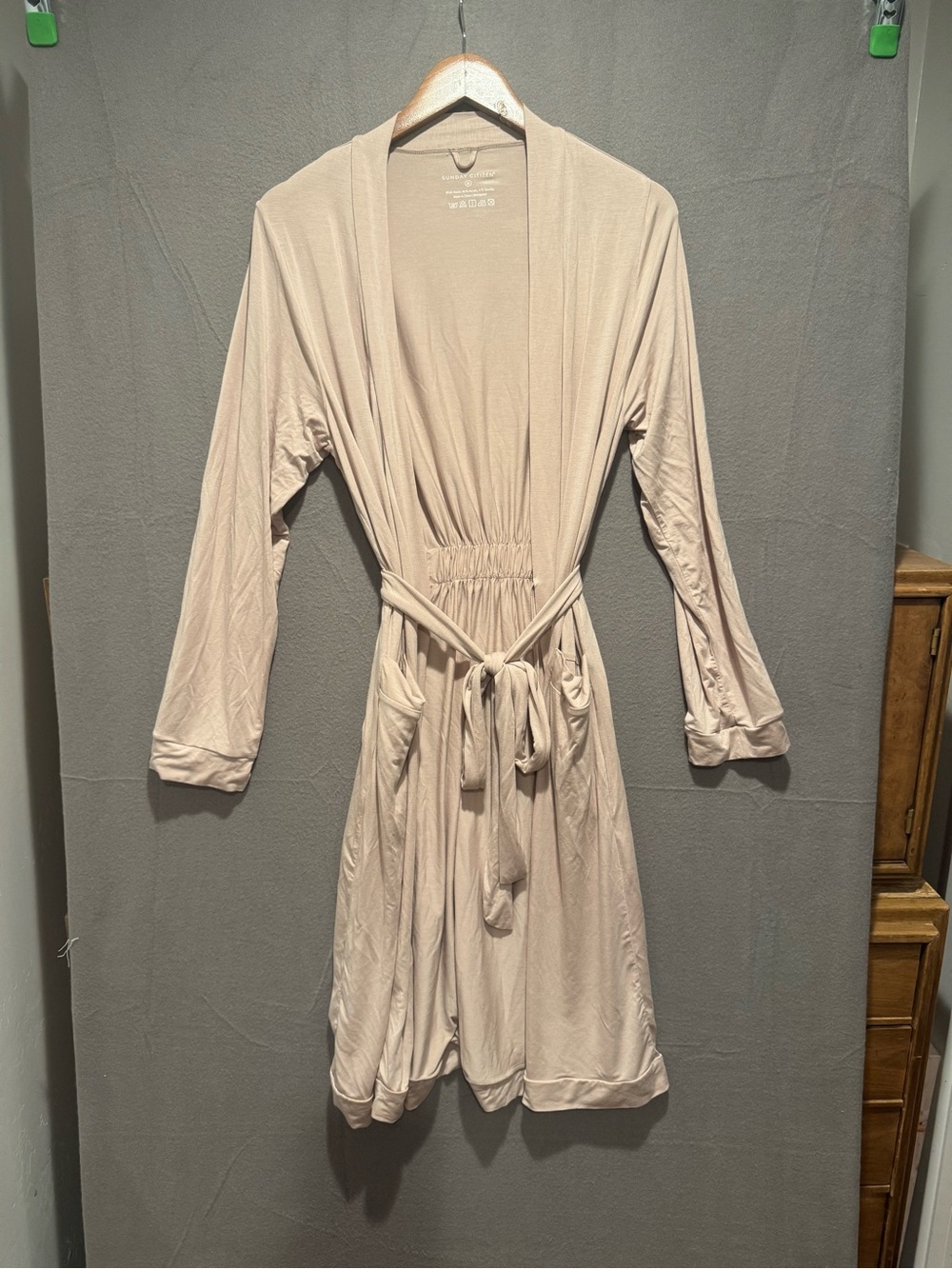 Sunday Citizen Modal Cooling Everyday Tie-Waist Robe in Blush Pink